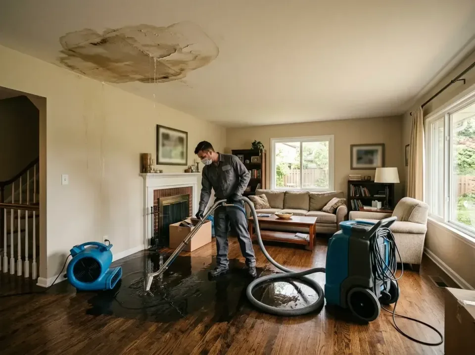 attic-pipe-burst-ceiling-drip-008 — frequently asked questions, Water Damage Restoration & Carpet Care in Woodstock, IL